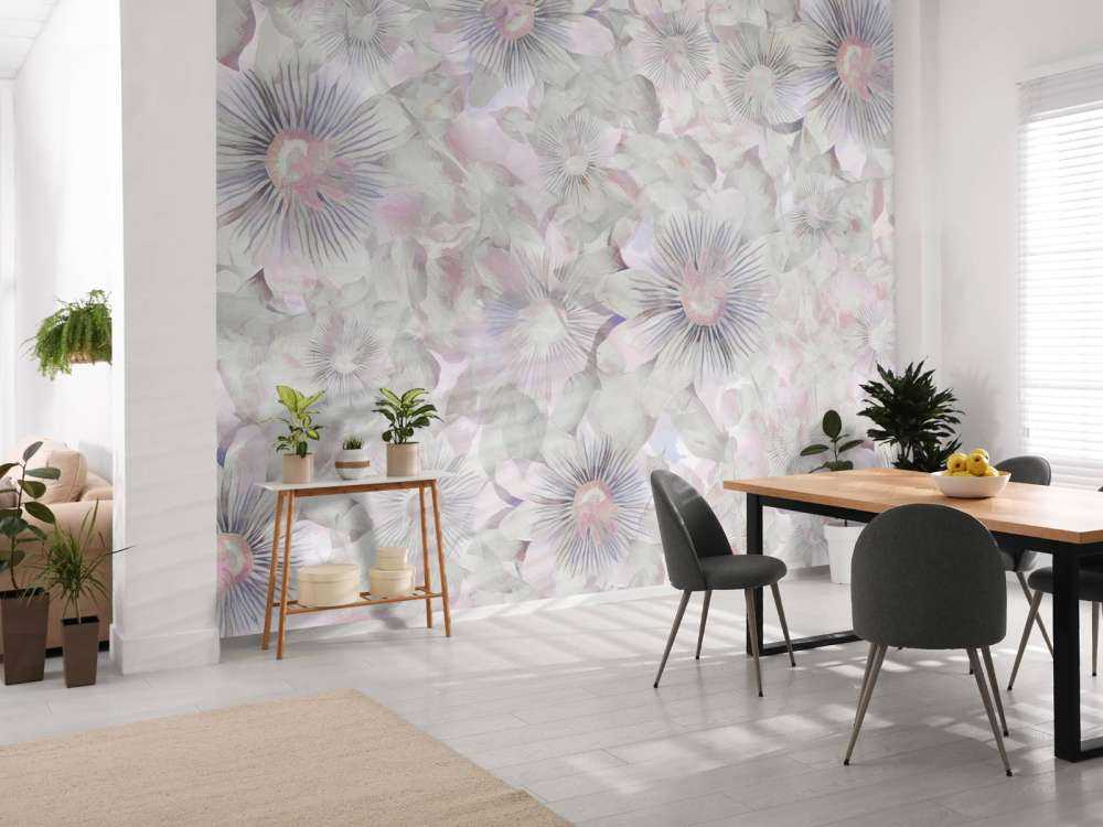 Botanical Watercolor Elegance Lilac Dawn