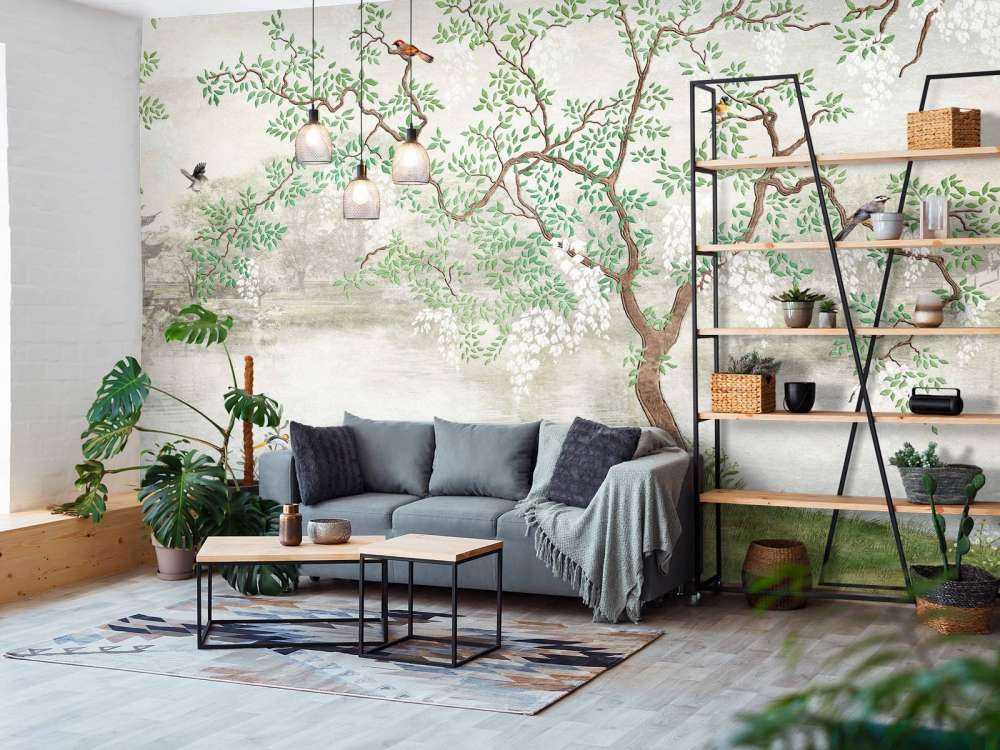 Vintage geschilderd landschap