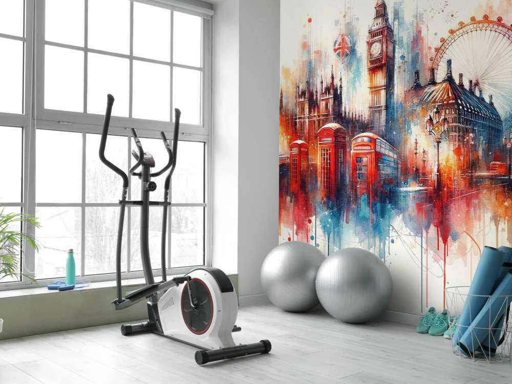 Watercolor London Skyline