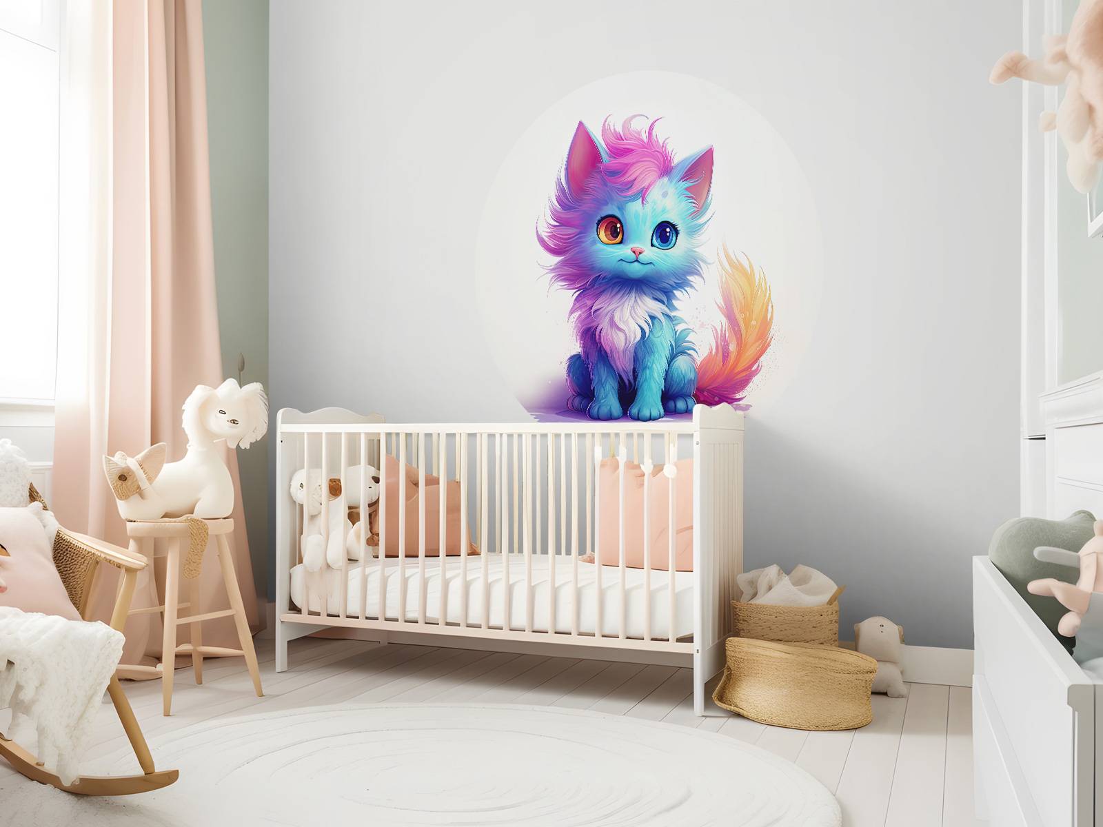 Regenboog baby kat
