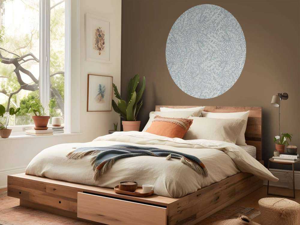 Morris Florals & Leaves - poeder blauw