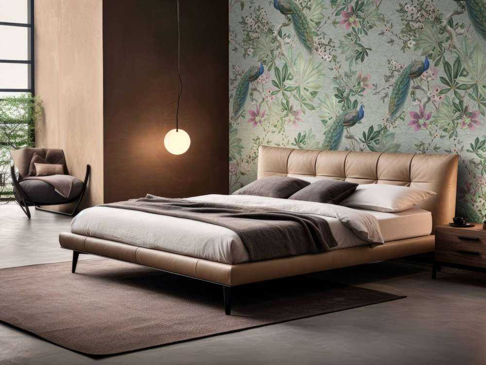 Vintage garden pauwen - mint groen