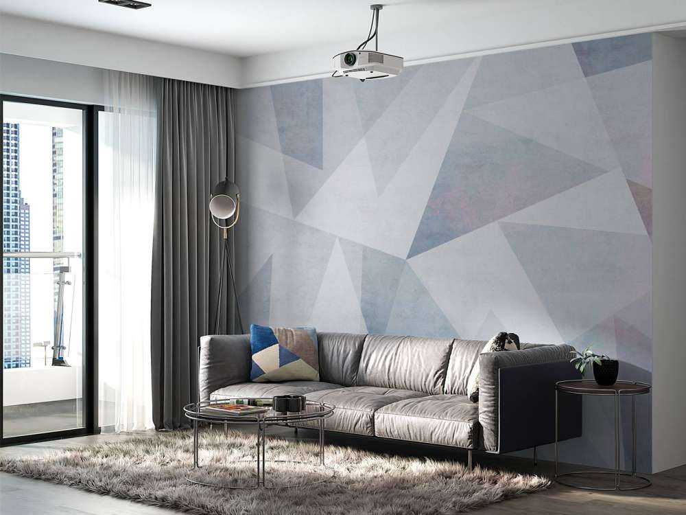 IJzige geometrie in pastellicht