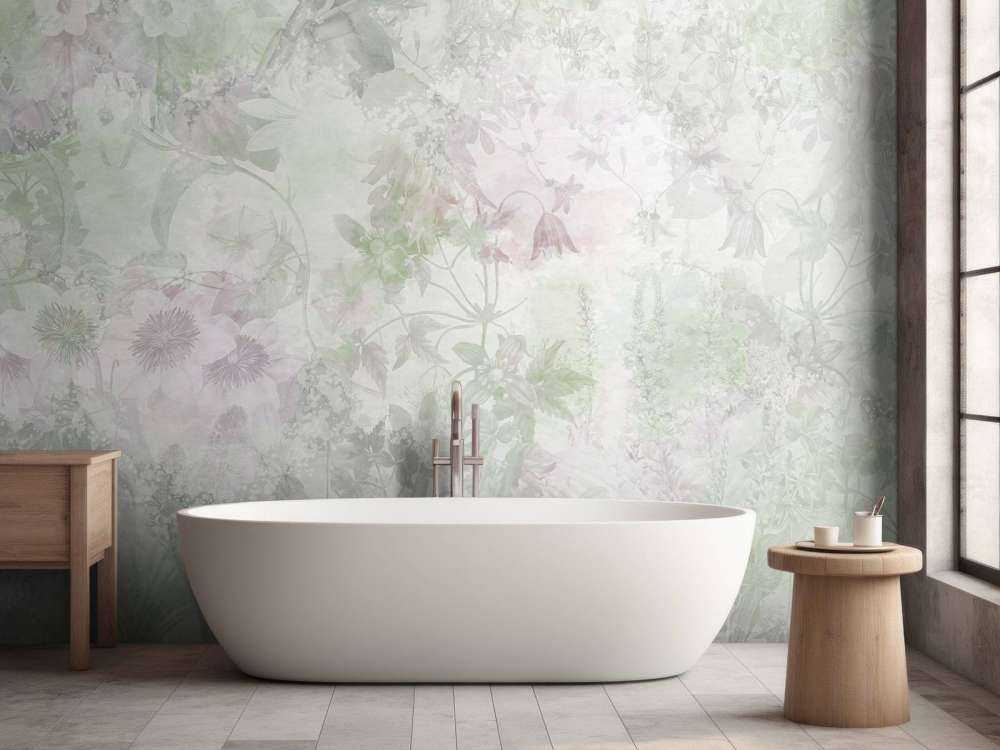 Watercolor Garden Green