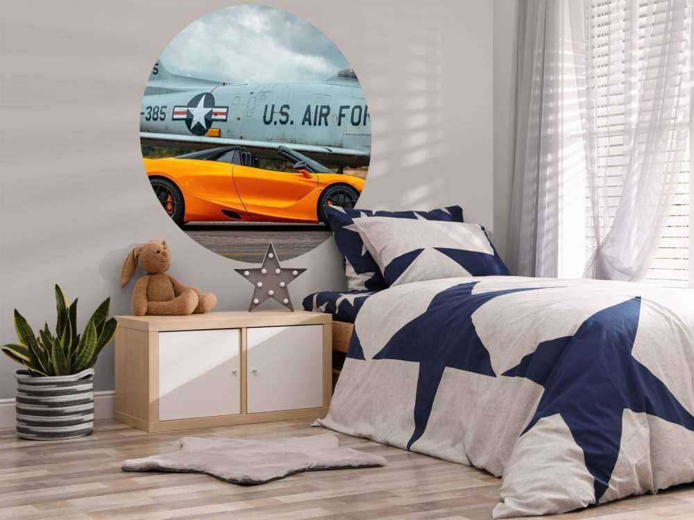 Supercar en gevechtsvliegtuig