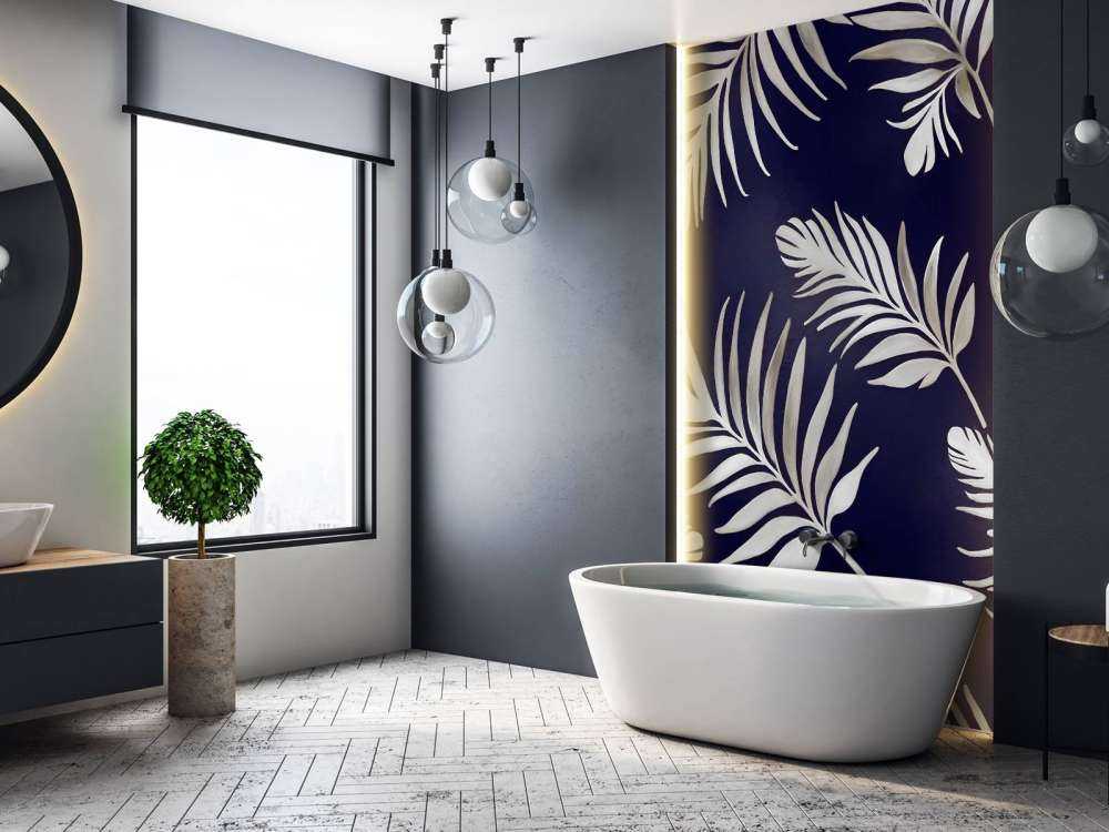 Golden leaves on dark Brown