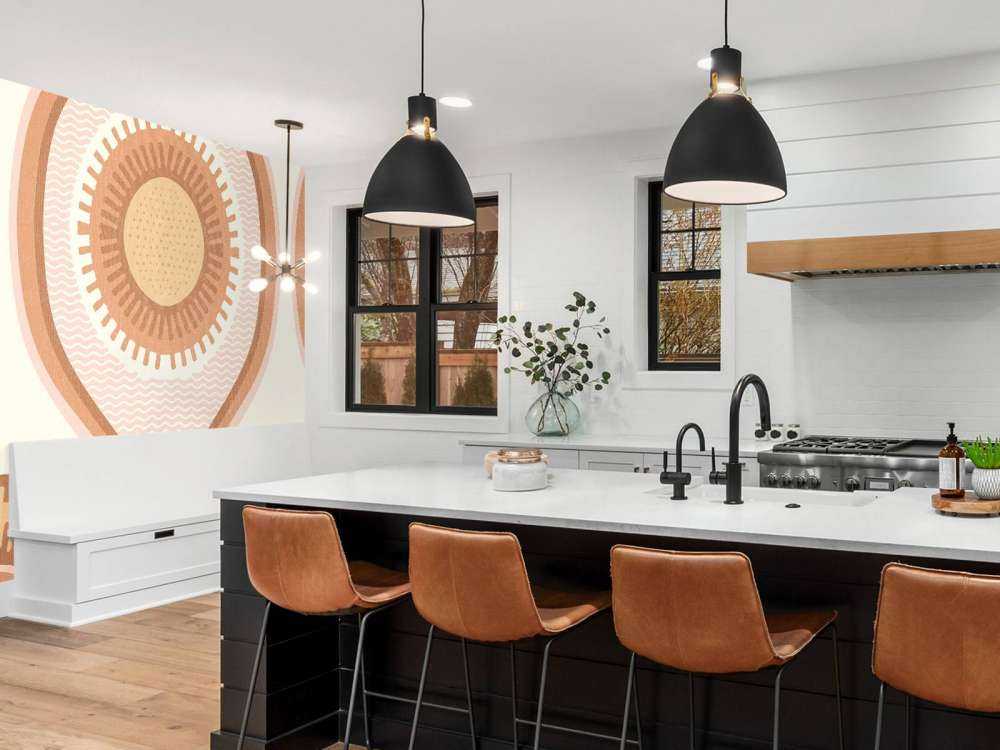 Zonnewerveling in retro pastel