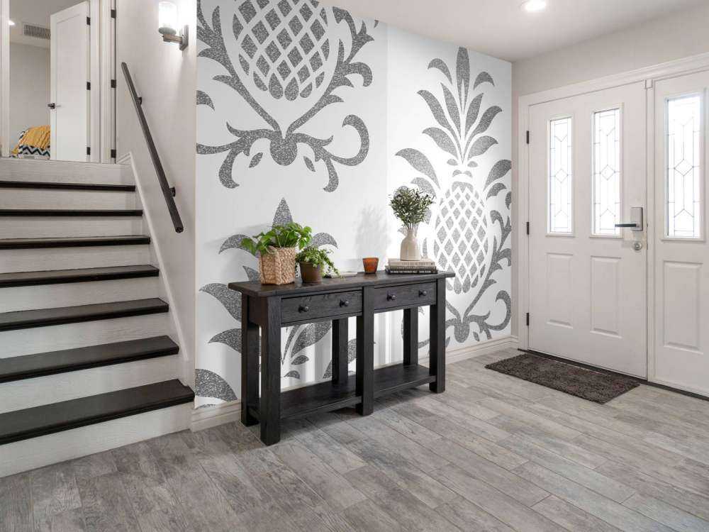 Royal Pineapple Elegance Silver Grey