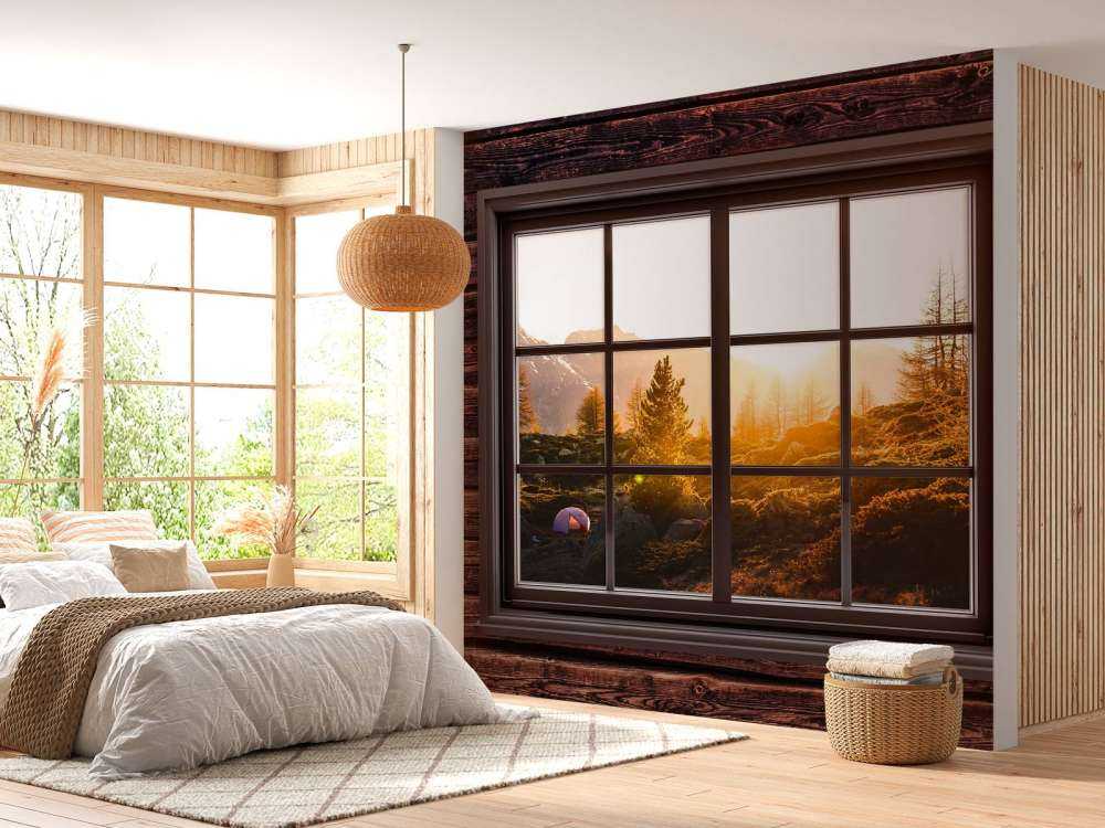 Zonsopkomst in bergvallei