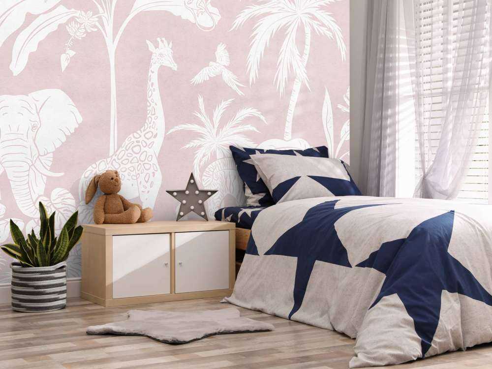 Monochrome Jungle - Pink