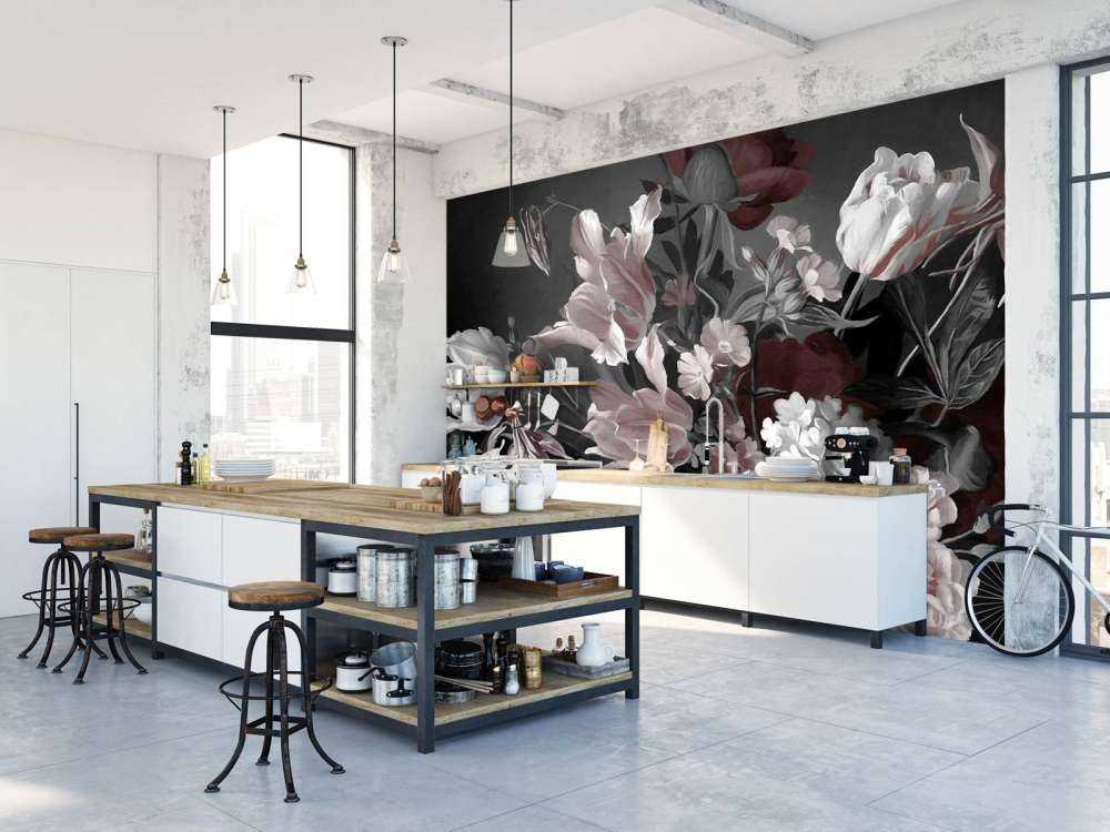 Bouquet with tulips Red