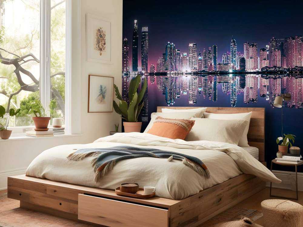 Nachtlicht boven stille wateren