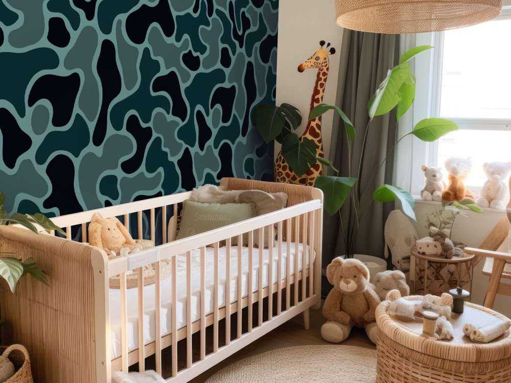 Groen grijze camouflage 