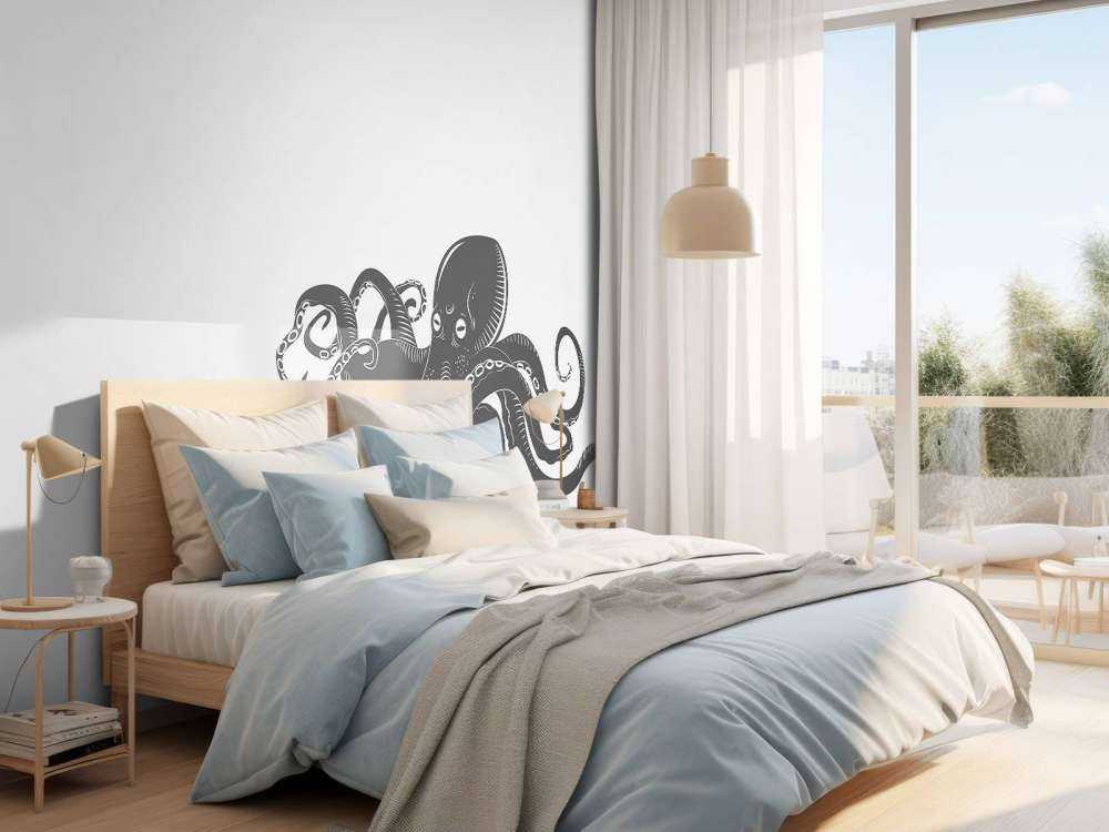 Octopus met een witte achtergrond