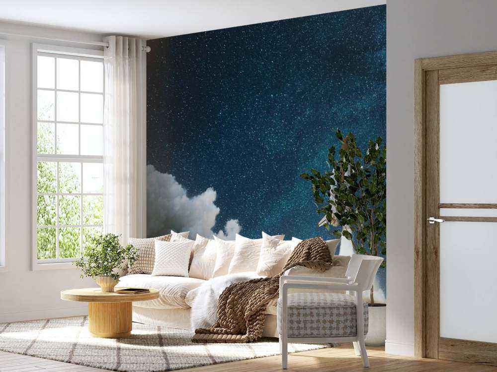 Space Shuttle lancering met sterren