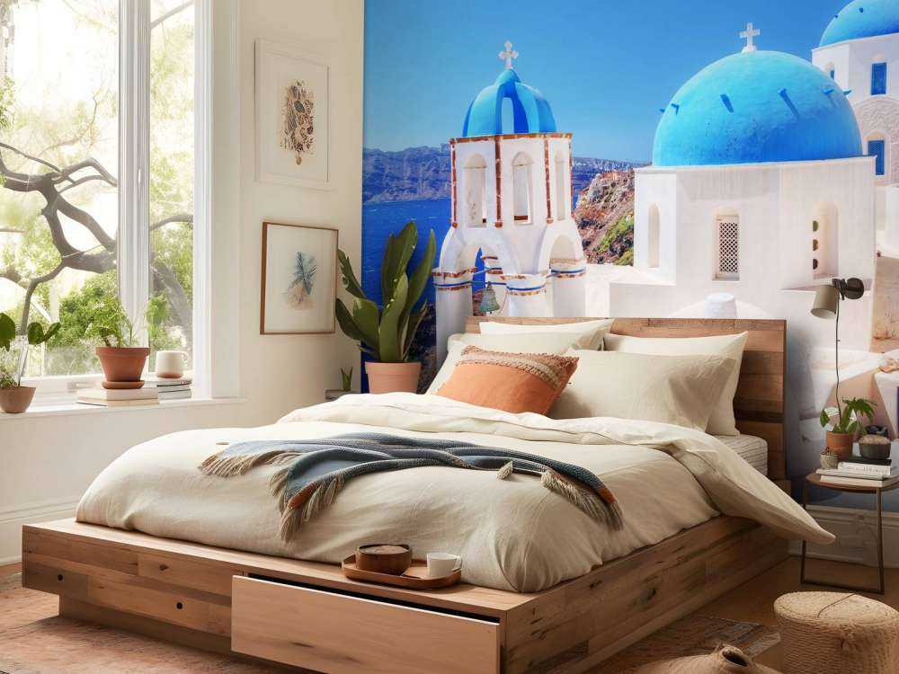 Klein kerkje op Santorini