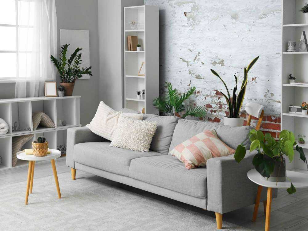 Bakstenen muur met beton