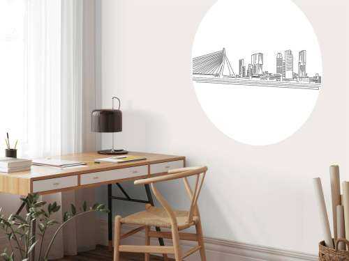 Rotterdam skyline wit