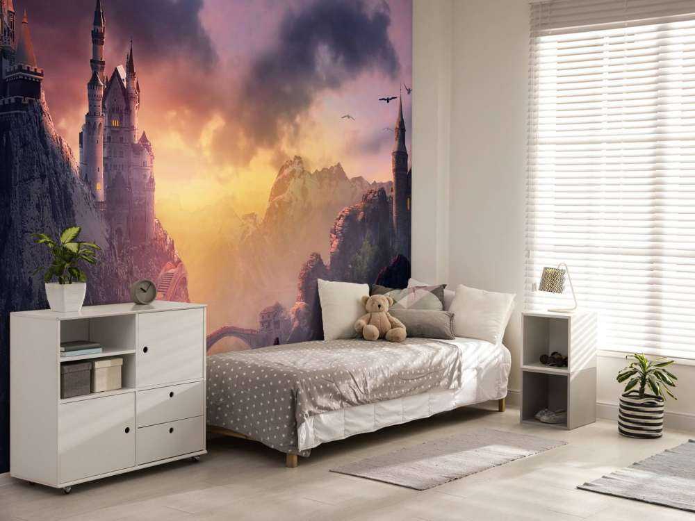 Kasteel tijdes de zonsondergang