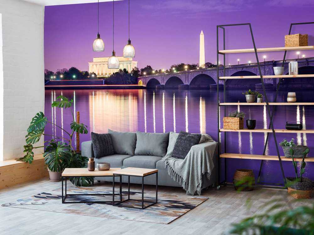 Washington met een paars effect