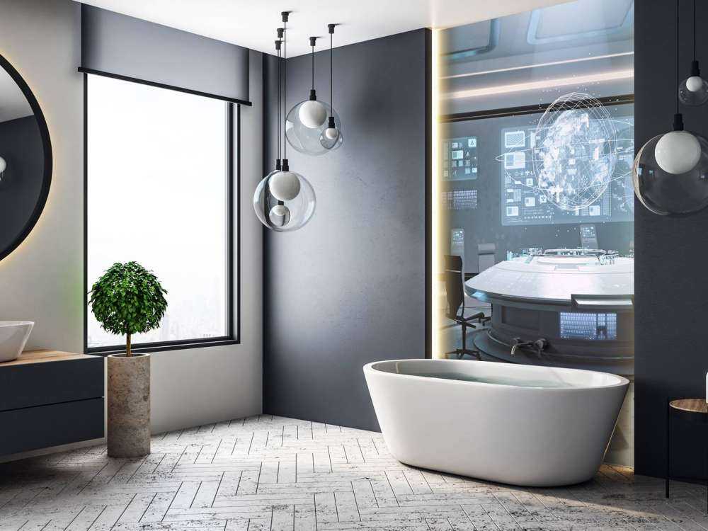 Futuristisch commandocentrum