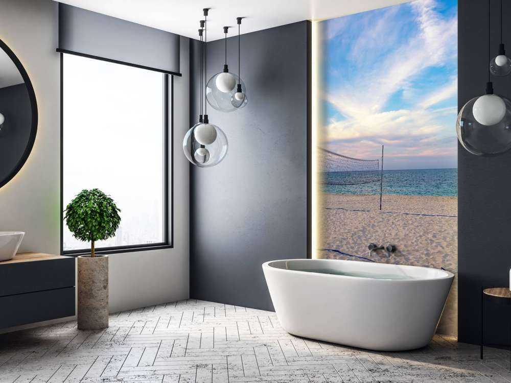 Volleybalveld op het strand