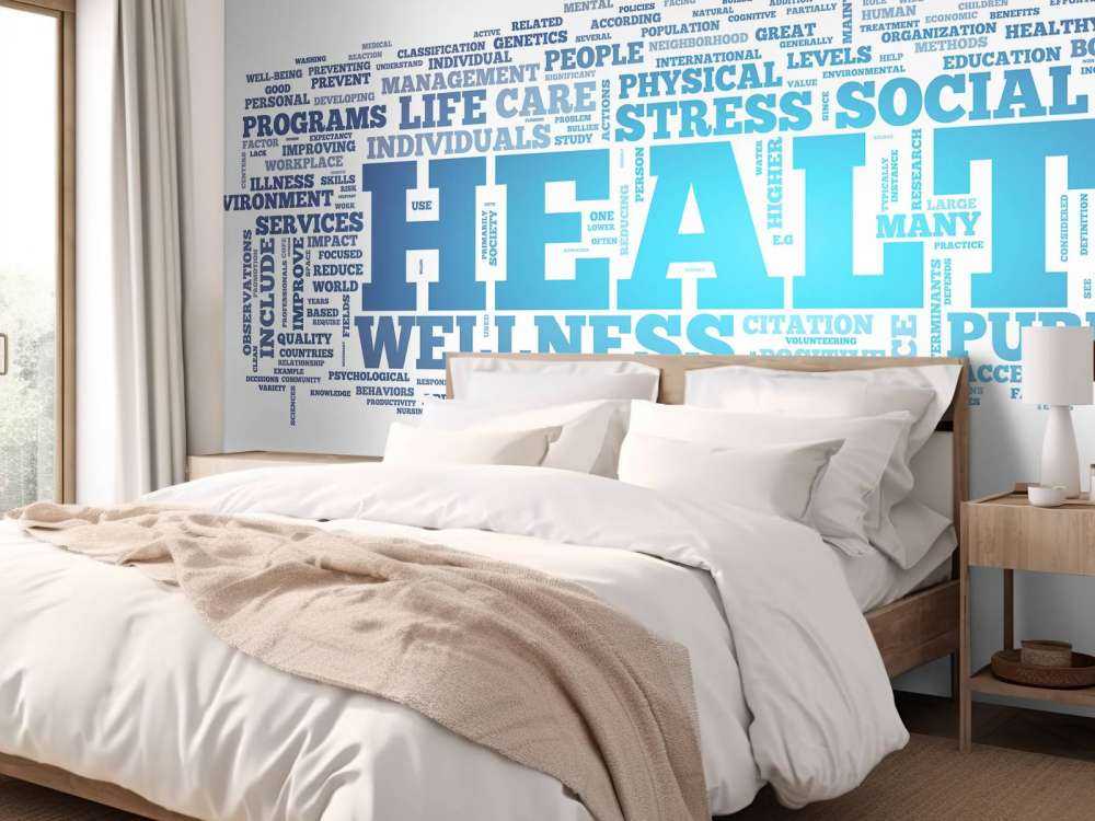 Gezondheid woorden design