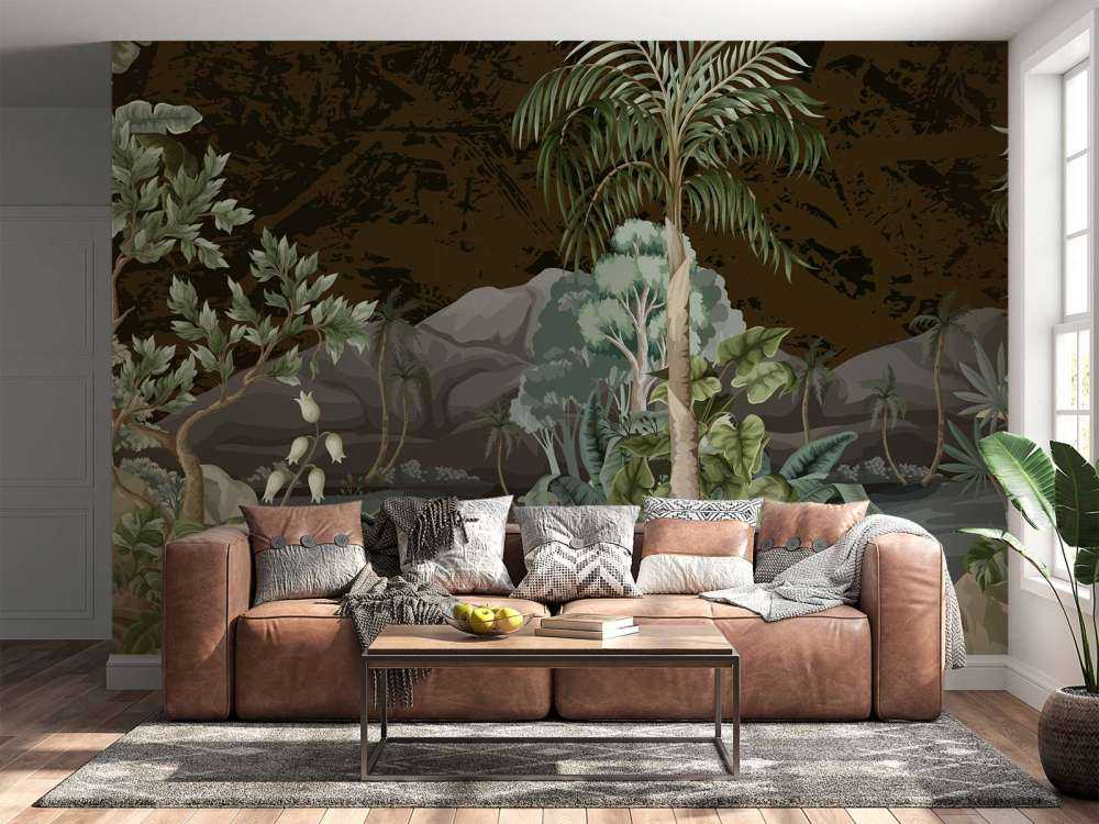 Jungle landschap met rivier