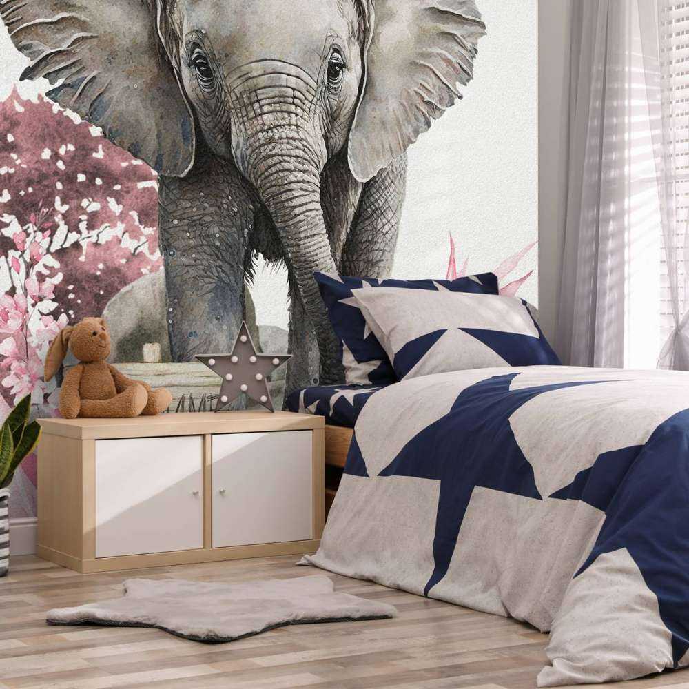 Olifantje in de jungle roze