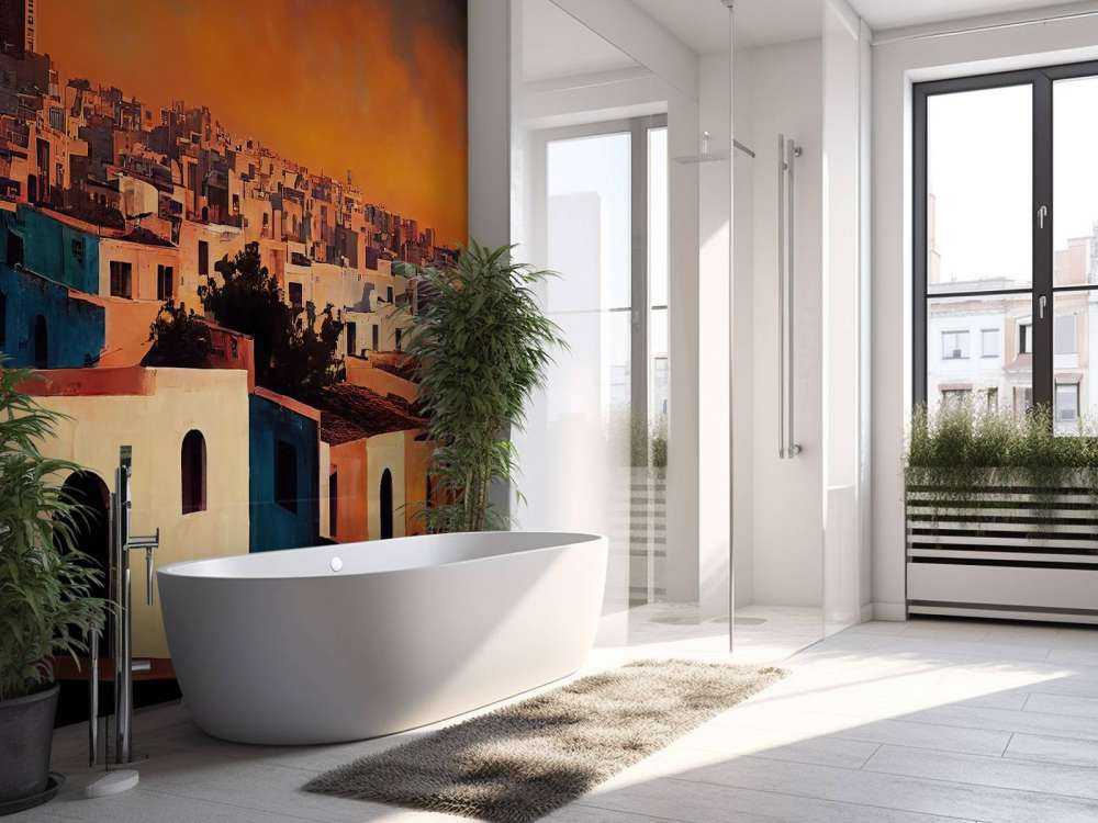 Casablanca bij zonsondergang