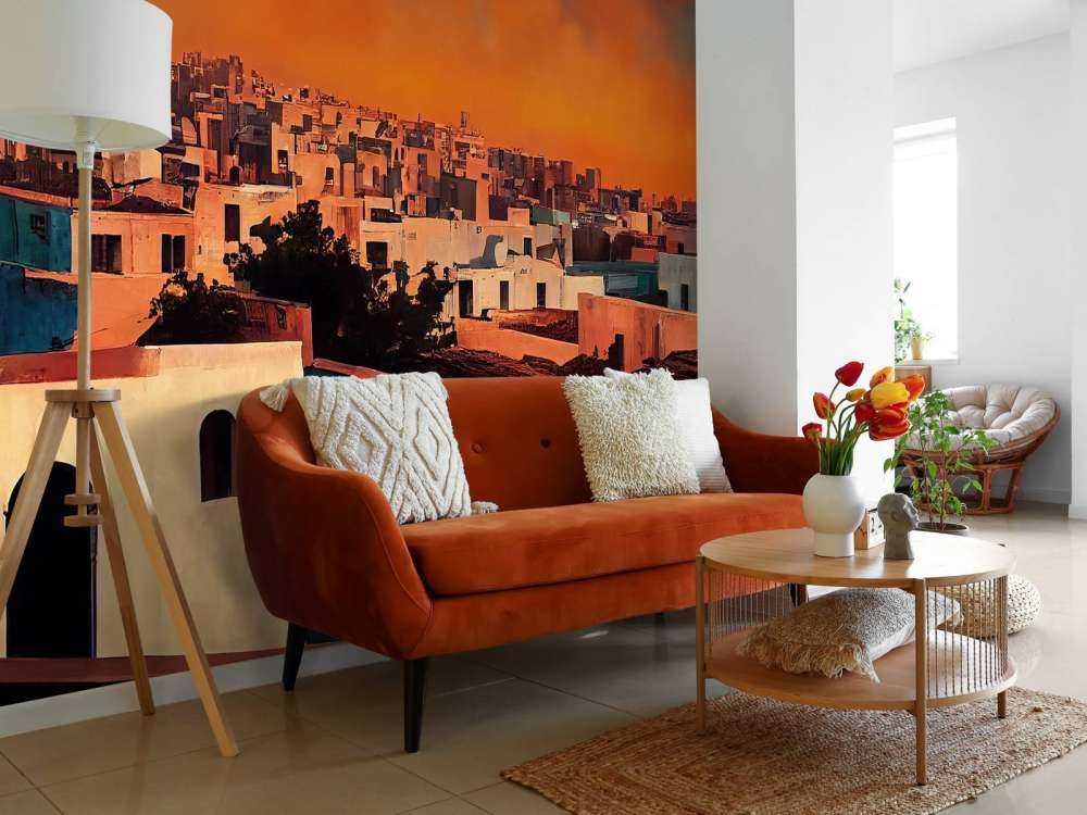 Casablanca bij zonsondergang