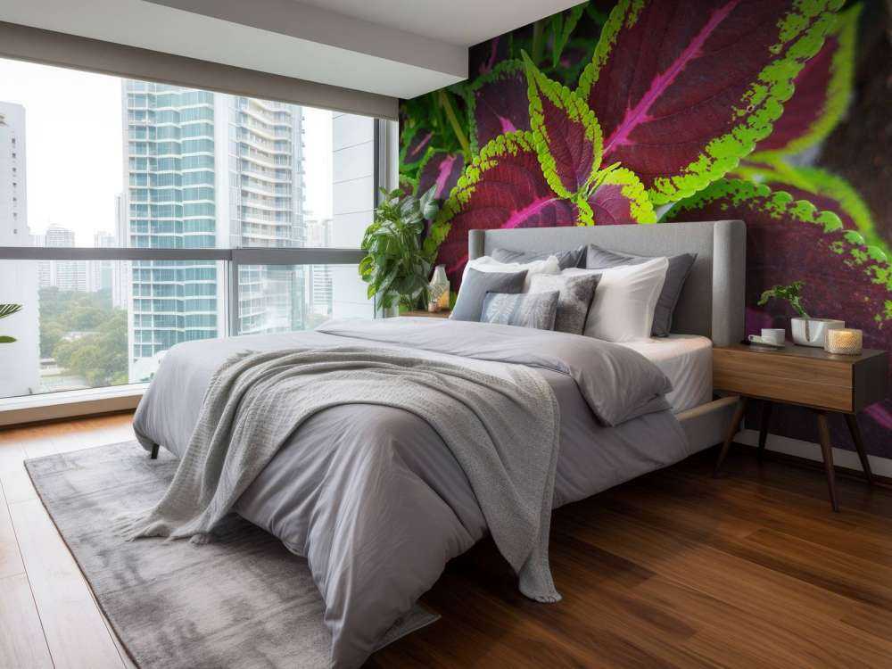 Close-up gekleurde plant