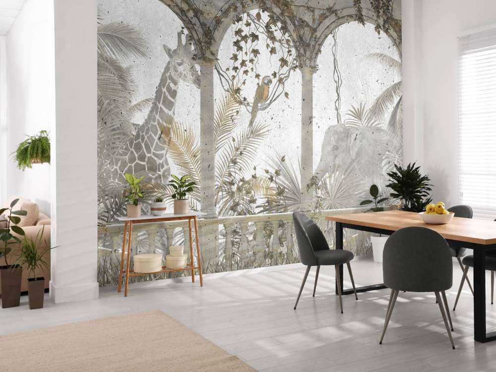 Verlaten gebouw in de jungle