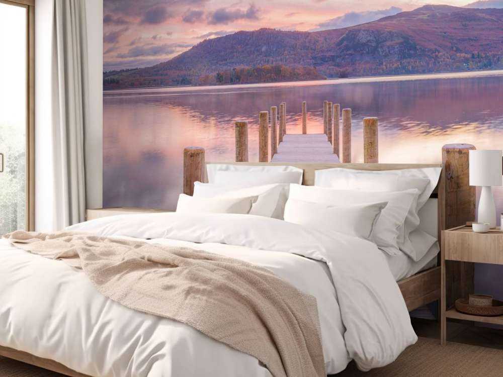 Steiger met zonsondergang