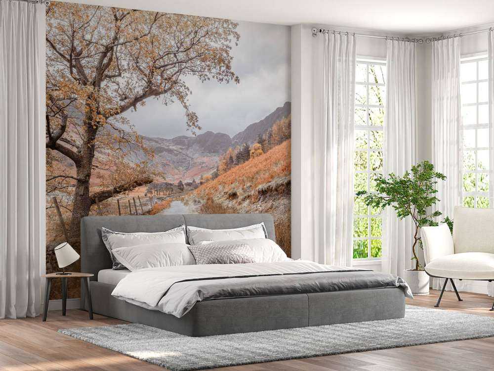 Pad tussen de bergen