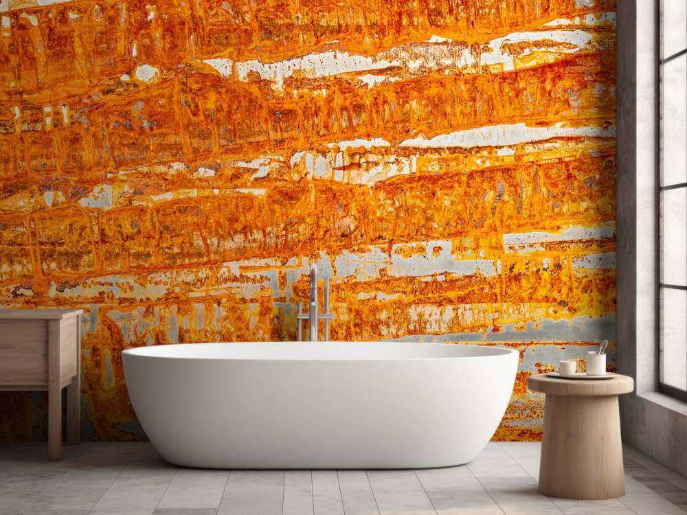 Geroeste metalen plaat