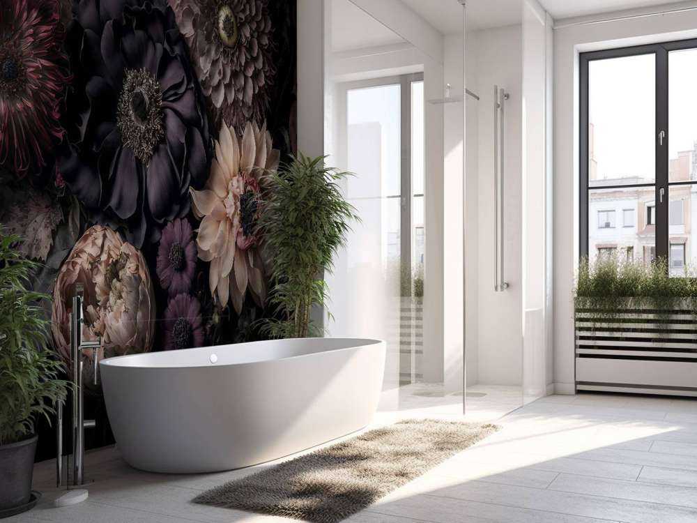 Dark moody flowers bohemian luxury