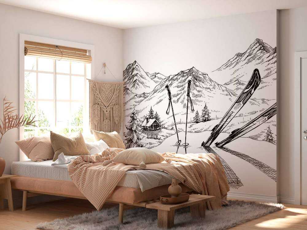 Wintersport tekening