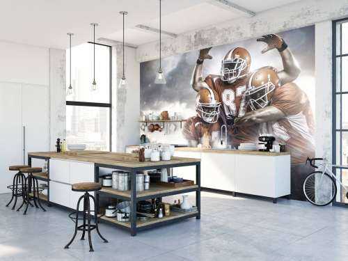American Football spelers juichen