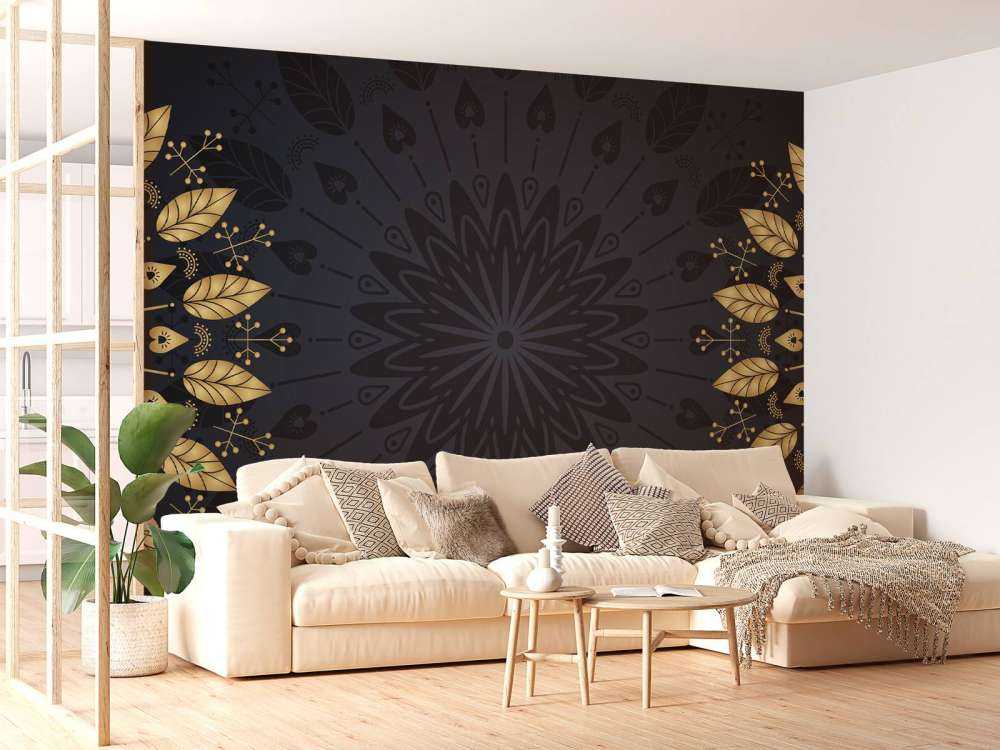 Bladeren in mandala's