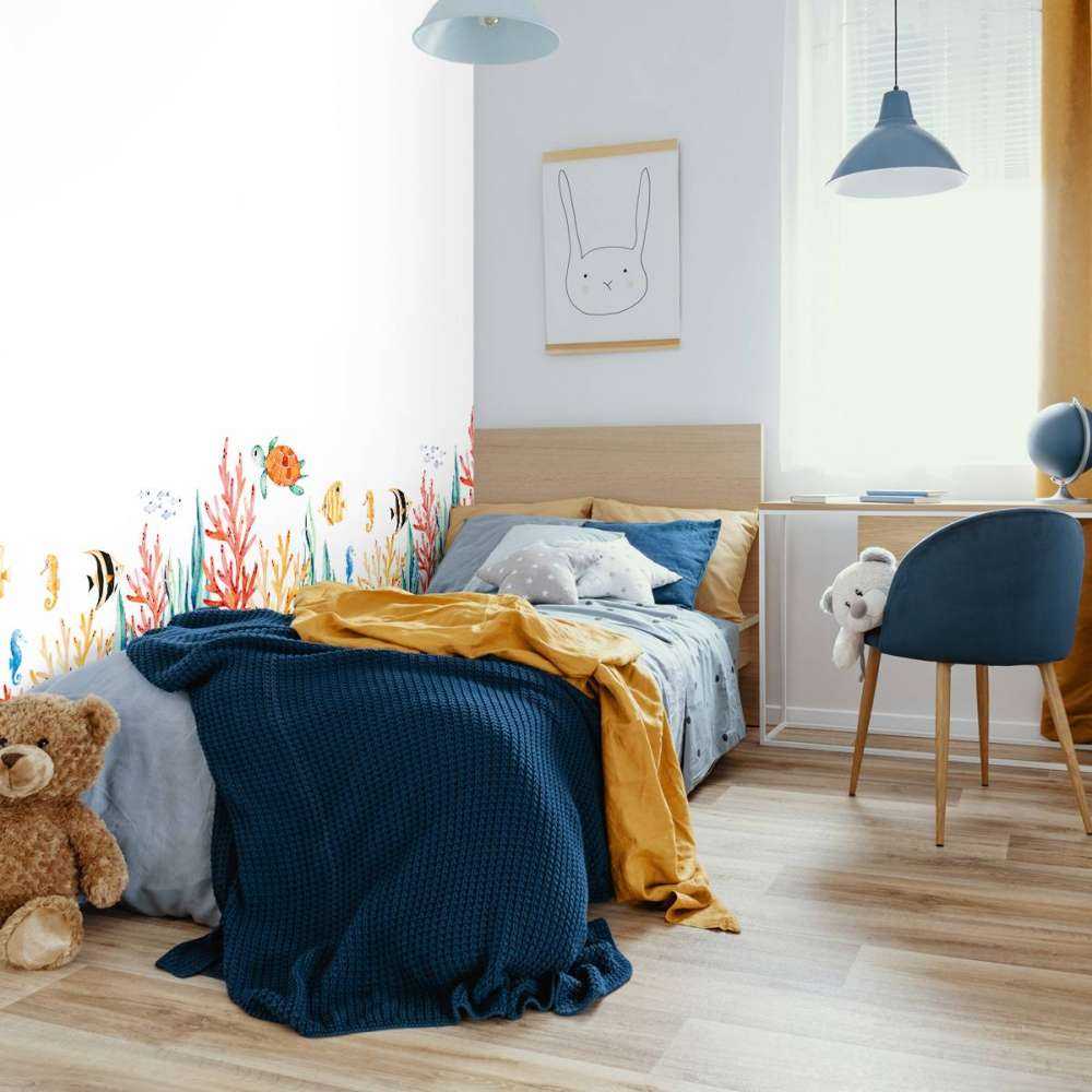 Zeeleven tekening met een witte achtergrond