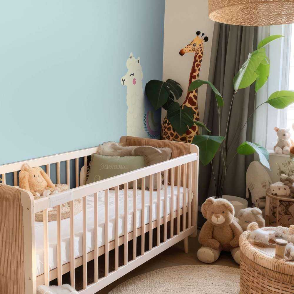 Alpaca design met een blauwe achtergrond