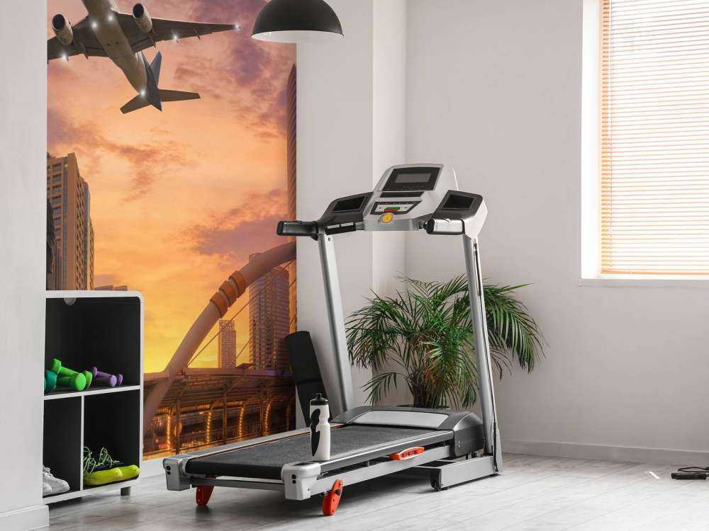 Vliegtuig boven Bangkok