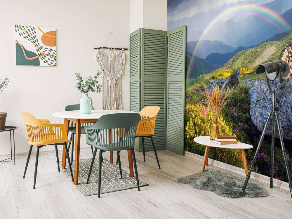 Landschap met bloemen