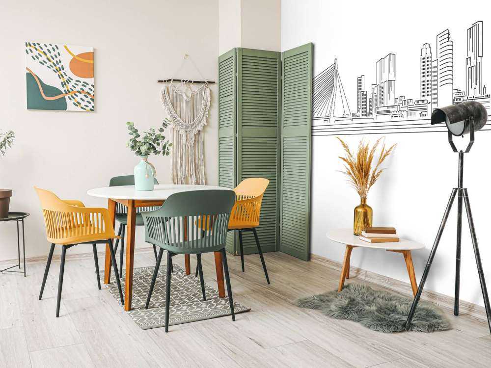 Rotterdam skyline wit