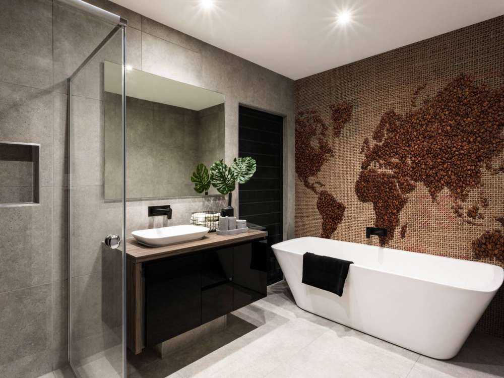 Wereldkaart van koffiebonen