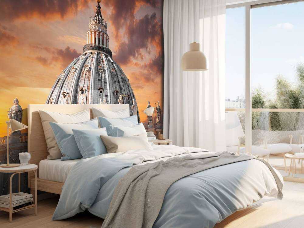 Sint-Pieter bij zonsondergang