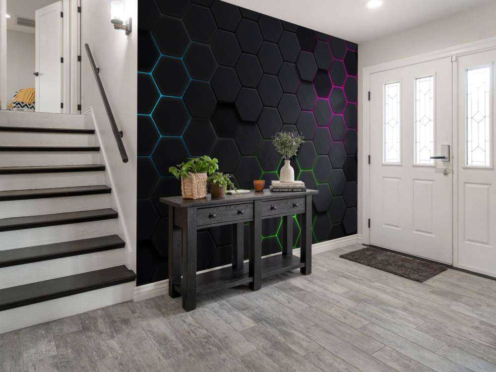 Lichtgevende hexagons