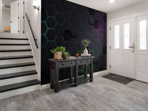 Lichtgevende hexagons