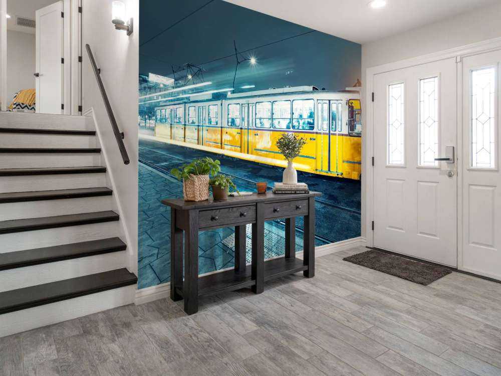 Gele tram in Boedapest